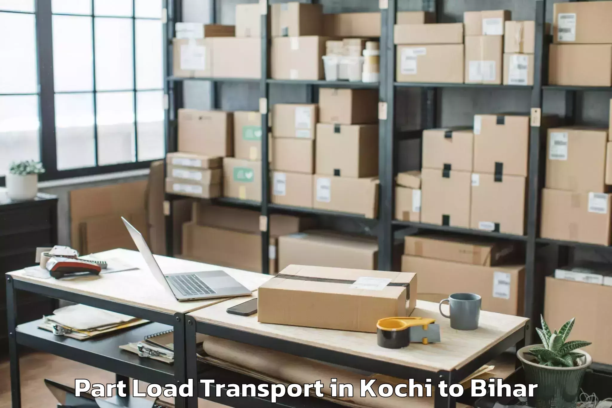 Reliable Kochi to Bhitaha Part Load Transport